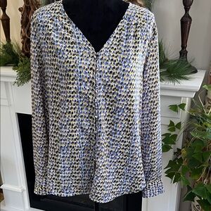 Liz Claiborne Multicolor Patterned Blouse